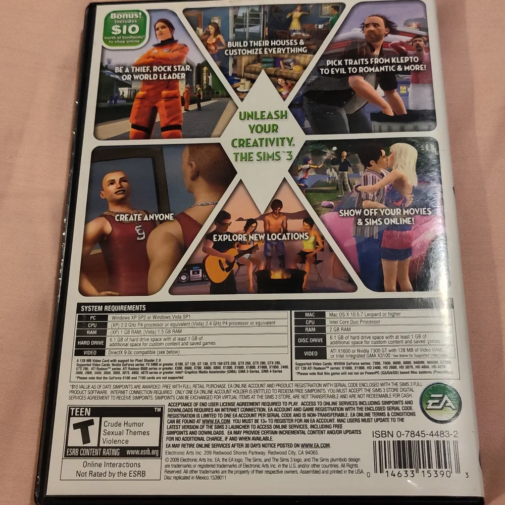 Like-New SIMS Computer Game